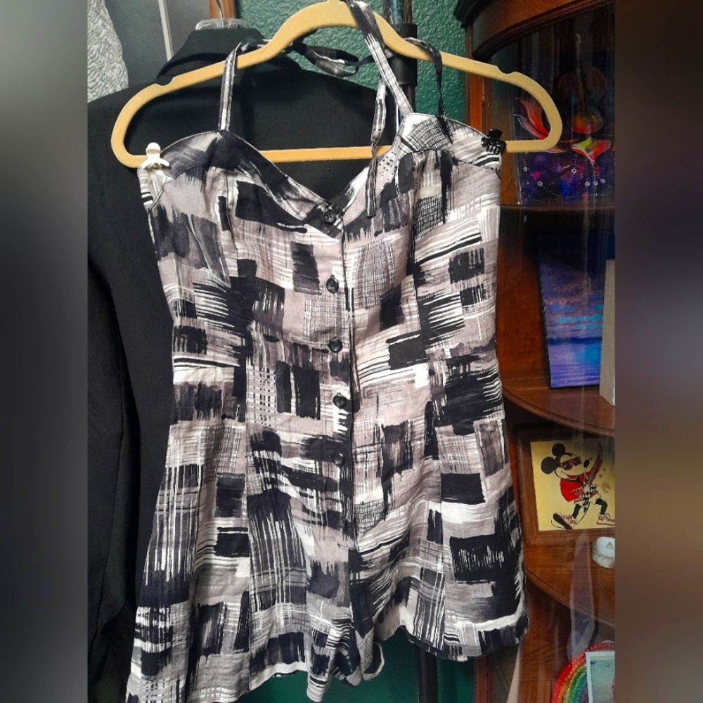 Linen romper size M